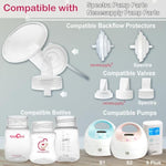 Nenesupply Pump Parts Compatible with Spectra S2 S1 9 Plus Breast Pump to Replace Spectra Pump Parts S2 Accessories Flange 24mm Duckbill Valve Tubing Pumping Bottles Backflow Protector (24mm x 4 Sets)