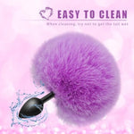 Rabbit Tail Anal Plug,Silicone Butt Plug,Anal Sex Toys For Men,Women And Beginners,Plug Anal For Couples,Butt Plugs For Cospaly (Small)