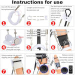 Electrical Stimulation Male Penis Glans Extender Enlargement System Set, Adjustable Stretching Kit Bdsm Sex Toys For Men, Longer Erection Time Wearable Relaxing Massage Penis Training Device