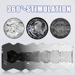 3D Realistic Pocket Pussy For Men – Male Masturbator With Soft Stretchy Tunnel, Reusable Adult Sex Toy For Intense Solo Play (Black+Transparent)