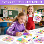 Princess and Party Water Coloring Books for Kids and Toddlers, 20 Pages, Vibrant Colors and Shapes