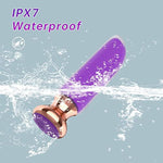 Bullet Vibrators Adult Sex Toys, Rechargeable Lipstick Mini Vibrator With 10 Powerful Vibrations For G Spot Clitoral Stimulation,Adult Sex Toys & Games For Women And Couples(Purple)