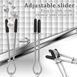 Nipple Clamps Non Piercing With Gourd Bell Pendant Adjustable Nipple Clips For Pressure Decoration Body Jewelry Accessory Sex Toy For Women Men Sex Pleasure Fun