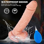 10In Realistic Big Long Dildo Sex Toys For Female Squirting Dildo, Soft Huge Cock Squirting Ejaculating Toys Anal Butt Dildos Masturbation Toy For Women Men Couples With Large Suction Cup-Flesh