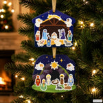 Christmas Nativity Craft Kit for Kids, Make a Scene Sticker Ornament