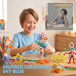 500 Pcs Pipe Cleaner Craft Set with Floral Stems, Tape & Stamens