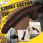 10.6 Inch Silicone Big Dildo Sex Toys, Double Layer Realistic Dildo With Skin-Like Texture For G-Spot & Anal Stimulation Sex Game, Thick Dildos With Powerful Suction Cup For Hands-Free Play