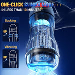 Male Masturbator Sex Toys For Men - 3D Transparent Penis Pump App Control, 9 Sucking & 10 Vibrating Adult Male Sex Toy, Hands Free Pocket Pussies Stroker, Sex Machine Adult Sex Toys & Games