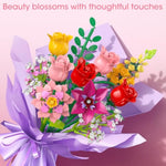 Flowers Bouquet Building Set, 765Pcs Wildflower Botanical Collection Kit, Artificial Plant Floral Toy For Adults Women Kids Girls, Home Office Decor Gift For Christmas, Valentine'S Day, Mother'S Day
