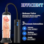 Automatic Penis Enlargement Pump For Men Erection With 3 Intensities, Male Adult Sex Toys Vacuum Sensuality Pump Penis Enlargers & Enhancer Device With A Vagina Pussy Stroker For Men Masturbation
