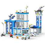 833Pcs City Police Station Building Sets, City Police Sets Toy Building Bricks Kit, Learning Roleplay Stem Police Toys Birthday For Kids Boys Aged 6-12