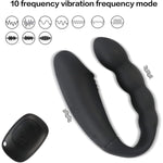 Remote Control Double-Head Vibrator Clitoral Stimulator With 10 Vibration Modes, Bdsm G Spot Vibrater Anal Bead Butt Plug, Sex Toys For Women Couples Female Pleasure
