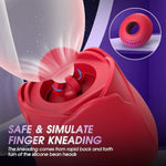 Sucking Vibrator Rose Sex Toy - Clitoral Nipple Stimulator G Spot Vibrators For Women With 10 Patterns Suction Brush Kneading Tongue Licking Finger Tickling Clit Tease Adult Sex Toys Games For Couple