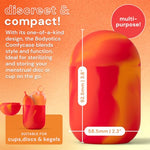 Menstrual Disc Sterilizer & Cup Wash Case - Red & Orange