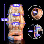 Penis Sleeve Silicone Cock Sleeves For Male Reusable Penis Ring Erection Enhancement Delay Ejaculation Thicker And Harder Adult Sex Toys For Men And Couples