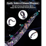 Super Long Anal Plug Dildo, Flexible Silicone Dildo, Sex Toy With Powerful Suction Cup For Men Women And Couple, Black