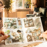 Japanese Sticker Book: Poetic Life Series PET Scrapbook Stickers Set