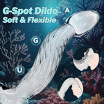 Tentacle Dildo Double Ended Dildo, 8.26“ Realistic Anal Big Thickmonster Dildo, Huge G Spot Fantasy Female Adult Toy Women Sex Toy Men Couple