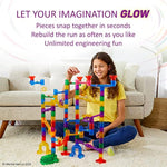 Space Theme Marble Run, 200 Pieces, STEM Toy for Kids, Family Fun, Educational Play
