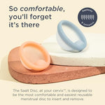 Menstrual Disc Duo, Reusable Period Disc for 12-Hour Protection