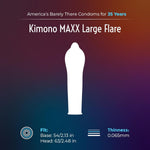Maxx Large Flare Condoms Pack Of 24 - Premium Lubricated Natural Latex Condoms, Thin, Unique Flared Design, Extra Room, Vegan-Friendly, No Latex Odor - Strength & Sensitivity