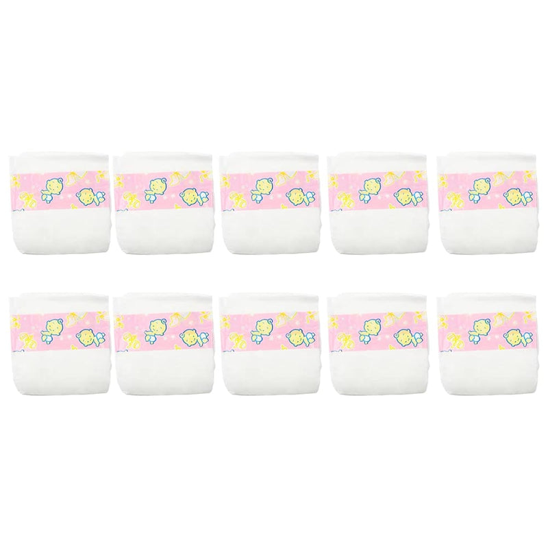 Baby Doll Diapers Pack 10 Pieces Newborn Dolls Diapers Refill, Doll Accessorie