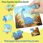 4In1 Dinosaur Puzzles For Kids Ages 3-5 4-6 | Dinosaur Toys For Kids 3-5 | Jigsaw Puzzles For Toddlers | Preschool Learning & Educational Toys | Christmas Birthday Gifts