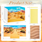 Desert Habitat Diorama Kit with Cardboard Display Box, Sand & Double-Sided Tape