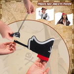 109 Pcs Pirate Party Favors Supplies Tattoo Stickers Bracelet Diamonds Coins Eye Patch Hat Gift Box For Kids Adults Pirate Themed Party Christmas Cosplay Birthday Goodie Bag Fillers