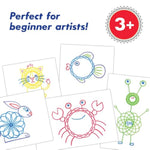 Jumbo Gears Spiral Drawing Art Toy for Kids Ages 3+, Classic Retro Design