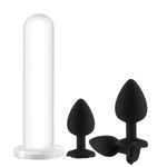 7.48" Anal Dildo+3Pcs Rose Anal Plug
