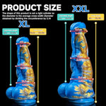 Horse Dildo - Lifelike Silicone Thrusting Dildo With Strong Suction Cup, Realistic Thick Horse Penis For G-Spot, Fantasy Sex Toy For Women And Men Gay Anal Play Sex Pleasure (D219-M)