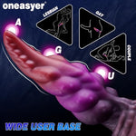 Tapered Knotted Dildo Fantasy Dragon Dildo, 7.8" Thick Silicone Tentacle Anal Dildos, Sex Toys With Knot, Huge Butt Plug Prostate Stimulator With Suction Cup, Curved Ribbed Dildos For Men Women