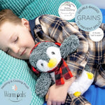Pennie Penguin - Microwavable & Weighted Plush Stuffed Animal - Heated Plushie For Warmth - Cute, Soft, Cozy Toy For Adults & Children (Boys, Girls, & Toddlers) By Warm Pals