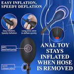 Prostate Massager Anal Toys, Vibrating Anal Beads Inflatable Butt Plug with 10 Vibrations, Male Sex Toys for Men Women, Adult Toys Anal Plug Vibrator Anal Training SM Sex Games, Adult Sex Toys & Games