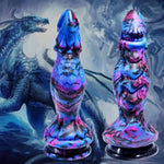 Realistic Dragon Dildo - 9.8 Inch Silicone Realistic Large Fantasy Dildo, Big Suction Cup, Textured,G-Spot Stimulator, Thick Anal Dildo, Xl Huge Adult Sex Toy For Women,Men And Couples