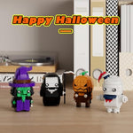 Halloween Pumpkin Ghost Witch Devil Building Blocks Kit For Kids, Halloween Bricks Figures Set Toys Gifts For Kids Party Favors Goodie Bags Stuffers For Boys Girls 6 Up