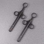 Lube Applicator 1 Pair, Black, Silicone, 16.5 X 1.3 X 6.8Cm, Unscented, Hypoallergenic, Women'S Lube Applicator