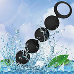 Silicone Anal Butt Beads Chain Plug,Four Ball Anal Chain Link With Safe O Pull Ring Anal Adult Sex Toy Anal Beads Chain Anal Dilator Silicone Flexible Anal Chain Butt Plug For Men Women(Black)