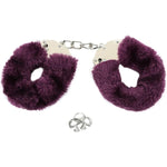 Handcuffs Toy, Fur Cusioned Metal Handcuffs With Safety Lock, Pretend Play Dress Up Party Handcuffs?Purple?…
