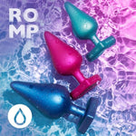 ROMP Luster Butt Plug Triple Set | Silicone Anal Play Starter Kit | Beginner Massager for Prostate Stimulation | Waterproof | Adult Sex Toys for Man, Woman and Couples | Gifts for Women & Men
