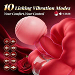 Rose Sex Toys for Women AI Sync Tongue Vibrator Big Mouth Licking Sex Toy
