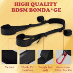 Sex Bondage Bdsm Restraints Sex Toy Sets With Adjustable Straps, Bondage Restraints Kit Adult Toys, Hanging Door Leg & Hand Cuffs For Couple 3 Pcs