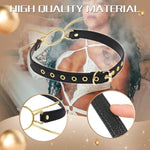 Metals Open Mouth Gag Adjustable Leather Bdsm Gags & Muzzles Restraints Bite Gag Fetish Sex Toys For Adult Couples