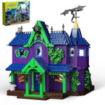 Haunted House Horror Building Set, Spooky Mansion Cartoon Movie House Block Toy Compatible With Lego, Gift And Decor Collection Set For Film Fans Boys & Girls Adult(1461 Pcs)