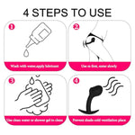 Training Soft Anal Plug For Comfortable Long-Term Wear, Butt Plug With Curved Base & Imitation Dildo, Sex Toys For Adult Women Men And Couples (M)
