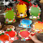 48 Pcs Christmas Picture Frame Craft Snow Globe Stickers for DIY Photo Frames and Decorations
