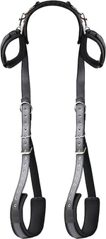 Sex Bondage Bdsm Kit, Pu Leather Neck To Thigh/Ankle Bed Restraints Set With Wrist Cuffs Thigh Sling, Adjustable Handcuffs Leg Restraints Spreader Adult Sex Toys For Bed Sm Games Couple Play, Unisex