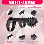 Penis Sleeve For Men Sex Toys, Penis Extender Cock Ring Girth Sleeve With Strap Testicle Penis Ring Enlarge Thicken Girth Enhancement, Penis Enlarger Girth Enhancer Sleeves For Adult Couples