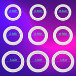 Silicone Penis Cock Ring For Men 9 Pcs Delay Head Glans Ring Set Testicles Stimulates Erection Pleasure Enhancing Male Masturbation (3 Sizes)